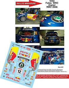�y���������z�͌^�ԁ@�X�|�[�c�J�[�@�f�J�[���V���R�_�t�@�r�A�A�C�O�i�[�����e�J���������[�����[decals 118 ref 1054 skoda fabia wrc aigner rallye monte carlo 2006 rally wrc
