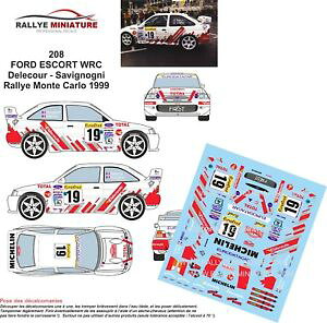 yz͌^ԁ@X|[cJ[@fB[L118208GXR[gwrct\delecour rallyeecarlodecals 118 ref 208 ford escort wrc francois delecour rallye monte carlo