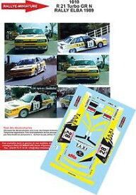 【送料無料】模型車　スポーツカー　ディーキャル1181010エルバイタリア198921ターボrallyerenaultdecals 118 ref 1010 renault 21 turbo rallye elba italy 1989 rally