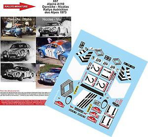 yz͌^ԁ@X|[cJ[@fB[L112697darniche rallyeI[XgA1973renault a110wrcdecals 112 ref 697 alpine renault a110 darniche rallye austria 1973 ra