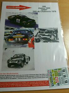 �y���������z�͌^�ԁ@�X�|�[�c�J�[�@aufkleber 112ref 506alpine renault a110 saby24stunden von chamonix 1976aufkleber 112 ref 506 alpine renault a110 saby 24 s