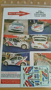 yz͌^ԁ@X|[cJ[@fJ[vW[[Xdecals 118 ref 674 peugeot 206 wrc coromeche racing circumference