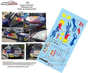 �y���������z�͌^�ԁ@�X�|�[�c�J�[�@�f�J�[���v�W���[�}�L�V���[�u�����[decals 118 ref 1632 peugeot 306 maxi sbastien loeb rally the chablais