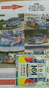 �y���������z�͌^�ԁ@�X�|�[�c�J�[�@�f�J�[���V���R�_�t�@�r�A�c�[���h�R���X�����[decals 118 ref 1088 skoda fabia wrc rovanpera tour de corse 2006 rally