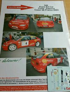 �y���������z�͌^�ԁ@�X�|�[�c�J�[�@�f�B�[�L����118540 citroen xsara�L�b�g�t�����Xcuoq rallyedecals 118 ref 540 citroen xsara kit car cuoq rallye heart of france