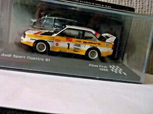 yz͌^ԁ@X|[cJ[@AEfBX|[cNg[gpCNXs[Nlbg[Naudi sport quattro s1 1 michle mouton pikes peak 1985 143 ixo