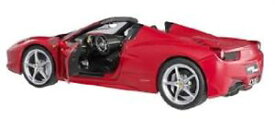 【送料無料】模型車　スポーツカー　マテルホットホイールフェラーリスパイダーmattel hot wheels 118 ferrari 458 spider 2012red