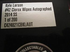 yz͌^ԁ@X|[cJ[@JC[\TC2014 kyle larson autographed 42 clorox wipes signed c7photos free shipping 124