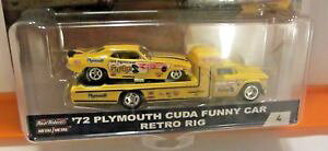 yz͌^ԁ@X|[cJ[@zbgzC[`[gX|[gv}XJ[gOXl[Nhot wheels team transport 72 plymouth cuda funny car retro rig snake