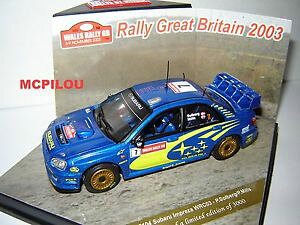 �y���������z�͌^�ԁ@�X�|�[�c�J�[�@�X�o��impreza wrc72003�����[�C�M���Xau 143subaru impreza wrc no 7 rally great britain 2003 au 143