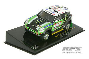 yz͌^ԁ@X|[cJ[@~j[VO`[X^[GiW[_J[[lbg[Nmini all 4 racing team monster energy rally dakar 2012 143 ixo ram 572