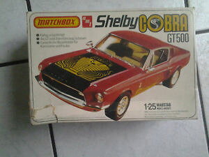 �y���������z�͌^�ԁ@�X�|�[�c�J�[�@�}�b�`���f���L�b�g�V�F���r�[�R�u��matchbox model kit 125 shelby cobra gt 500 car in boxold
