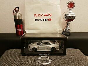 yz͌^ԁ@X|[cJ[@118r34 gtr ztuneVo[millenium77352118 autoart nissan skyline r34 gtr ztune silver millenium edition 77352
