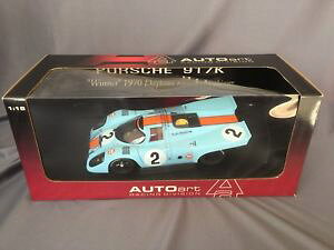 yz͌^ԁ@X|[cJ[@porsche 917k winner 24 1970daytona h 118 autoart hQXkinnunen gulfporsche 917k winner 1970 daytona 24 h 118 autoart