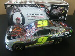 �y���������z�͌^�ԁ@�X�|�[�c�J�[�@�T�C���E�B���A���o�C�����f�C�g�i���[�Xautographed william byron 2017 axalta daytona win raced 124 nascar jr motorspts