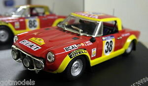 yz͌^ԁ@X|[cJ[@XP[tBAbgAogAtJTt@[fvitesse 143 scale skc99006 fiat 124 abarth east african safari rally 1974 model