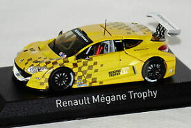 【送料無料】模型車　スポーツカー　ルノートロフィーショーカーイエローrenault mgane trophy 2011 show car yellow 143 norev amp; ovp 517714