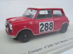 yz͌^ԁ@X|[cJ[@Xp[NXP[[X~jN[p[eJ[spark, 143 scale, morris mini cooper 288 monte carlo rally 1963, aaltonen s1187