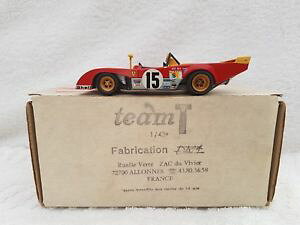 �y���������z�͌^�ԁ@�X�|�[�c�J�[�@�_���`�[���t�F���[�����}���L�b�g�z���C�g���^��dam team t ferrari pb le mans 1973 ready built kit white metal amp; resin