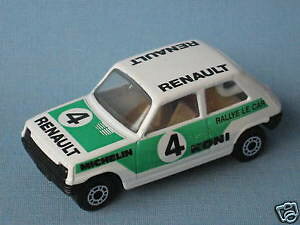 �y���������z�͌^�ԁ@�X�|�[�c�J�[�@���Y�j�[�}�b�`���m�[5�z���C�glesney matchbox renault 5 white body rally car
