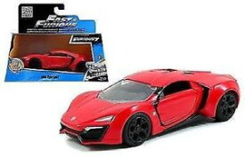 【送料無料】模型車　スポーツカー　モデルレッドスケールオリジナルfast furious model lykan hypersports red scale 132 original jada toys