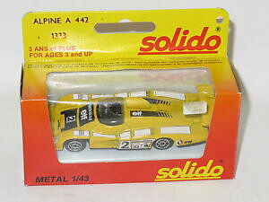 【送料無料】模型車 スポーツカー アルプスa442ルマンフランス143solido 1980`sルノー143 solido 1980s renault alpine a442 le mans made in france