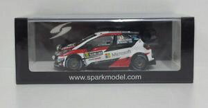 �y���������z�͌^�ԁ@�X�|�[�c�J�[�@�X�p�[�N���f���g���^�����X���[�X���X�E�F�[�f�������[spark 143 model toyota yaris wrc gazoo racing latvala 10 rally sweden 2017