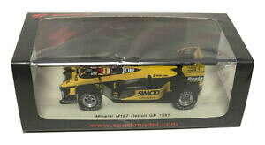 �y���������z�͌^�ԁ@�X�|�[�c�J�[�@�X�p�[�N�~�i���f�B���f�g���C�g�O�����v���A���b�T���h���i�j�[�j�X�P�[��spark minardi m187 24 detroit gp 1987 alessandro nannini 143 scale