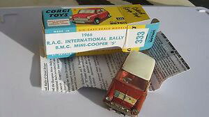 yz͌^ԁ@X|[cJ[@R[M[Tv{bNX[~jN[p[corgi 333 original sun rally mini cooper untouched playworn in repro box