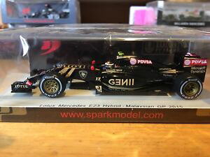 【送料無料】模型車 スポーツカー スパークマルドナドロータス#マレーシアspark 143 pastor maldonado lotus e23 13 malaysian gp f1 2015 s4607 resin