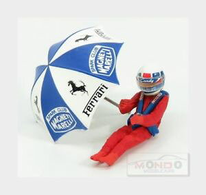 yz͌^ԁ@X|[cJ[@tF[fBfBGfigures didier pironi for ferrari 126c2 f1 with umbrella red brumm 143 ch02u mo