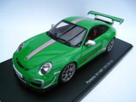 【送料無料】模型車　スポーツカー　ポルシェグリーングアテマラルピースケールボックスporsche 911 997 gt3 rs 40 in green autoart 118 scale boxed