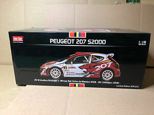 yz͌^ԁ@X|[cJ[@[TX^[vW[}fC[rally 118 sunstar peugeot 207 s2000 vouillox madeira rallye irc erc 2008