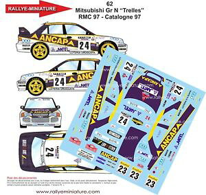 yz͌^ԁ@X|[cJ[@118decals ref62mitsubishi lancer trelles rally mounted carlo1997rally wrcdecals 118 ref 62 mitsubishi lancer trelles rally