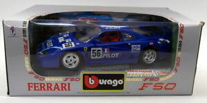 yz͌^ԁ@X|[cJ[@u[S118_CJXg3352tF[f40 198756[XfJ[burago 118 scale diecast 3352 ferrari f40 1987 blue 56 race model car