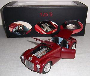�y���������z�͌^�ԁ@�X�|�[�c�J�[�@�G���[�g�t�F���[���t�F���[���_�C�J�X�ghotwheels elite l2977 1947 ferrari 125s first ferrari 118 diecast vgc