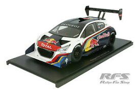 【送料無料】模型車　スポーツカー　プジョーピークヒルクライムpeugeot 208 t16loebpikes peak hill climb 2013 118 autoaart 81354