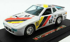 yz͌^ԁ@X|[cJ[@u[S124_CJXgfJ[2518d|VF924gr2[VOJ[burago 124 scale diecast model car 2518d porsche 924 gr2 racing car white