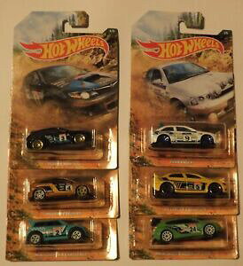 yz͌^ԁ@X|[cJ[@zbgzC[Y2019rally seriesford escortlancer evomini cooper full set of6hot wheels 2019 rally series, ford escort, lancer evo