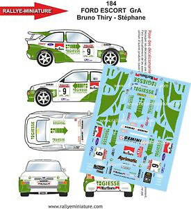 �y���������z�͌^�ԁ@�X�|�[�c�J�[�@decals 143ref 0184 ford escort cosworth bruno thiryrally san remo 1994rallydecals 143 ref 0184 ford escort cosworth bruno