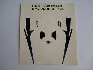 �y���������z�͌^�ԁ@�X�|�[�c�J�[�@�f�J�[���u���o���A���t�@�j�L���E�_�X�e�b�J�[f1 decal 143 car brabham alfa bt 46b 1978 niki lauda decals