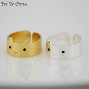 �y���������z�L�@�L���b�g�@�����O�@�{�w�~�A��fei ye paws�C�Gfei ye paws ye mid finger boho chic rings for women