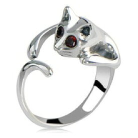 【送料無料】猫　キャット　リング　アクセサリーアルミリングaccessories jewelry manual polishing alloy rings for women