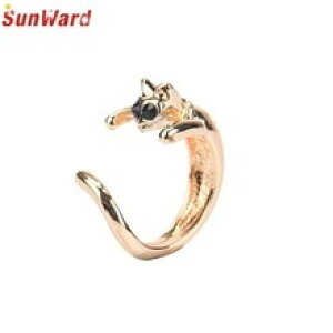 �y���������z�L�@�L���b�g�@�����O�@otokyotoky cat alloy open ring for women girl jewelry gift