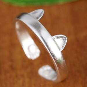�y���������z�L�@�L���b�g�@�����O�@qigoqigo korean copper jewelry cute cat ear open women rings