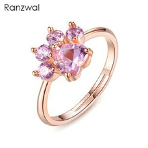 �y���������z�L�@�L���b�g�@�����O�@ranzwalranzwal cute bear paw cat claw open rings for women