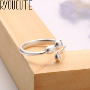 yzL@Lbg@O@|hOryoucute 925 sterling silver cat rings for women adjustable