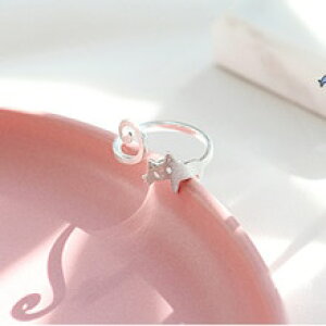 �y���������z�L�@�L���b�g�@�����O�@2019100925�X�^�[�����O2019 women 100 925 sterling silver lovely cat ring for