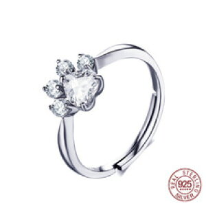 �y���������z�L�@�L���b�g�@�����O�@�X�^�[�����O�I�[�v��sterling silver bear open ring rose gold rings for women