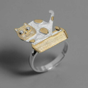 �y���������z�L�@�L���b�g�@�����O�@jinse925�X�^�[�����Ojinse real 925 sterling silver handmade rings for women